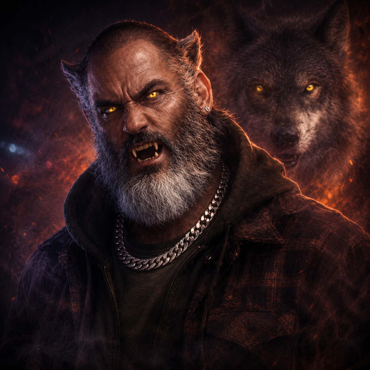 Portrait of El Lobo Gringo